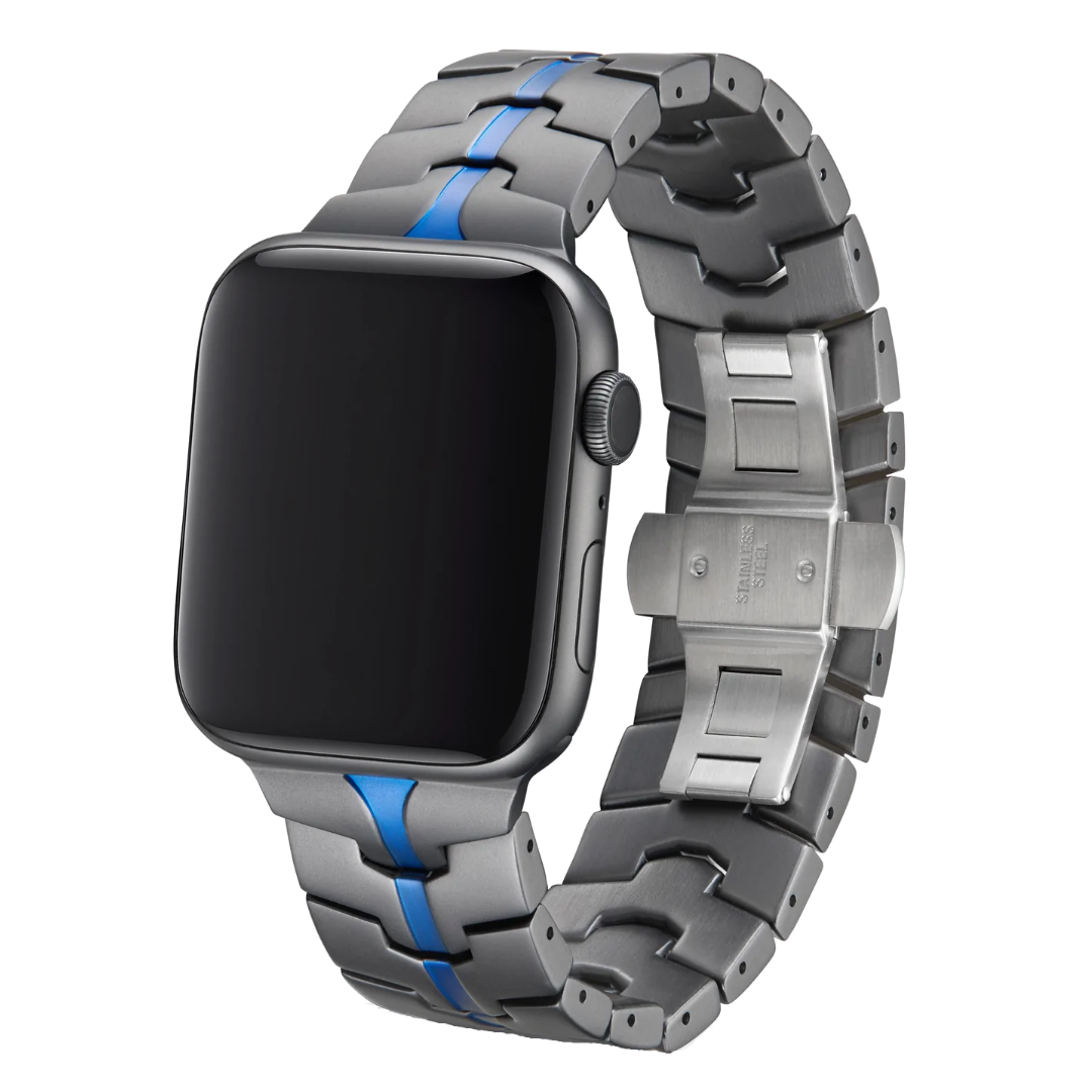 Vitero Azur - Eloxiertes Aluminium | Gliederarmband für Apple Watch (Matt Grau)-Original JUUK Apple Watch Armbands kaufen