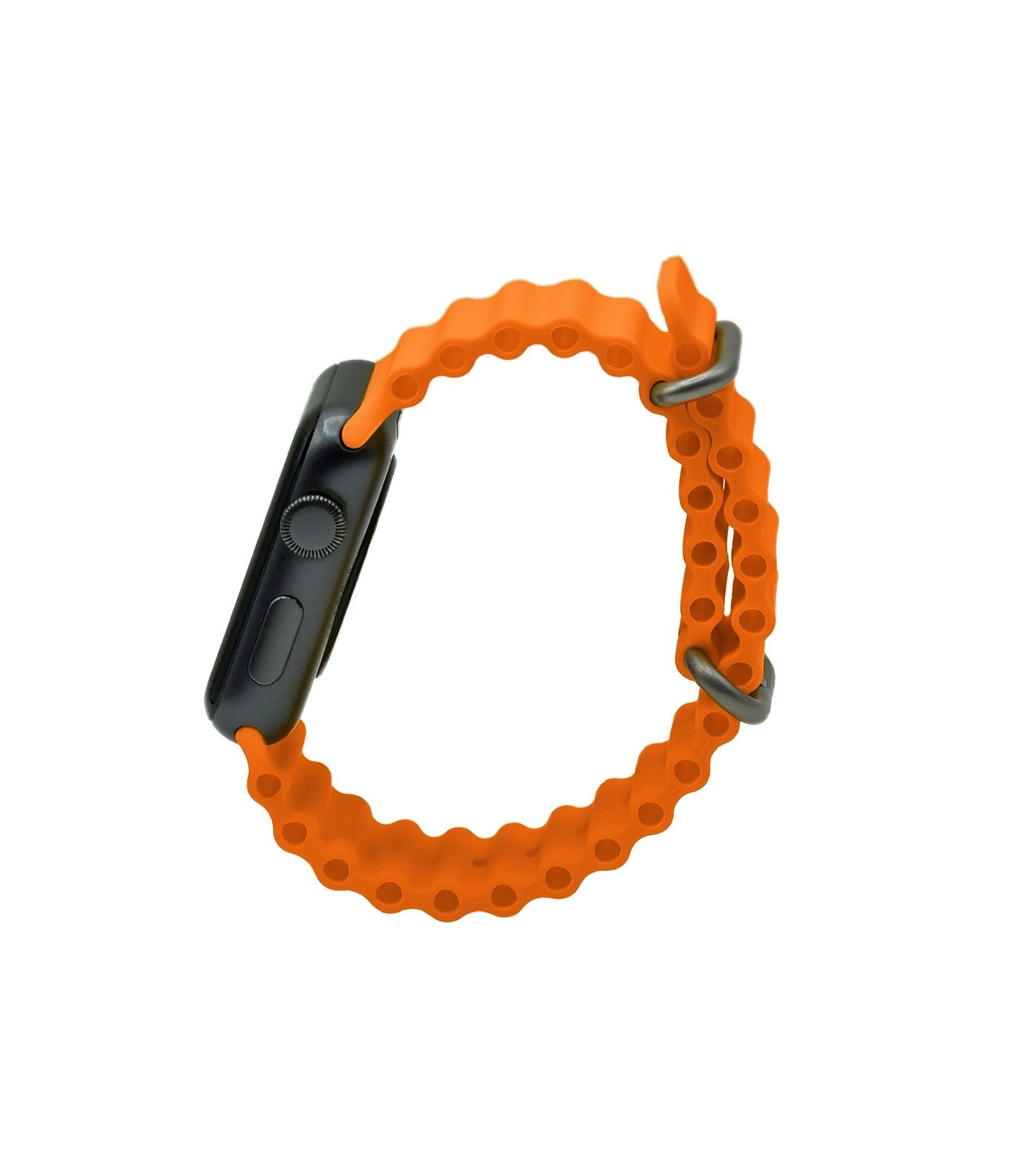 Wave Silikon, Orange Ocean Silikon | Sportarmband für Apple Watch Ultra (Orange)-Apple Watch Armbänder kaufen #farbe_Orange