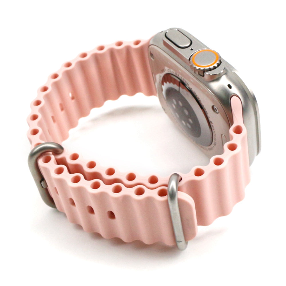 Wave Silikon, Pink Sand Ocean Silikon | Sportarmband für Apple Watch (Rosa)-Apple Watch Armbänder kaufen #farbe_Pink