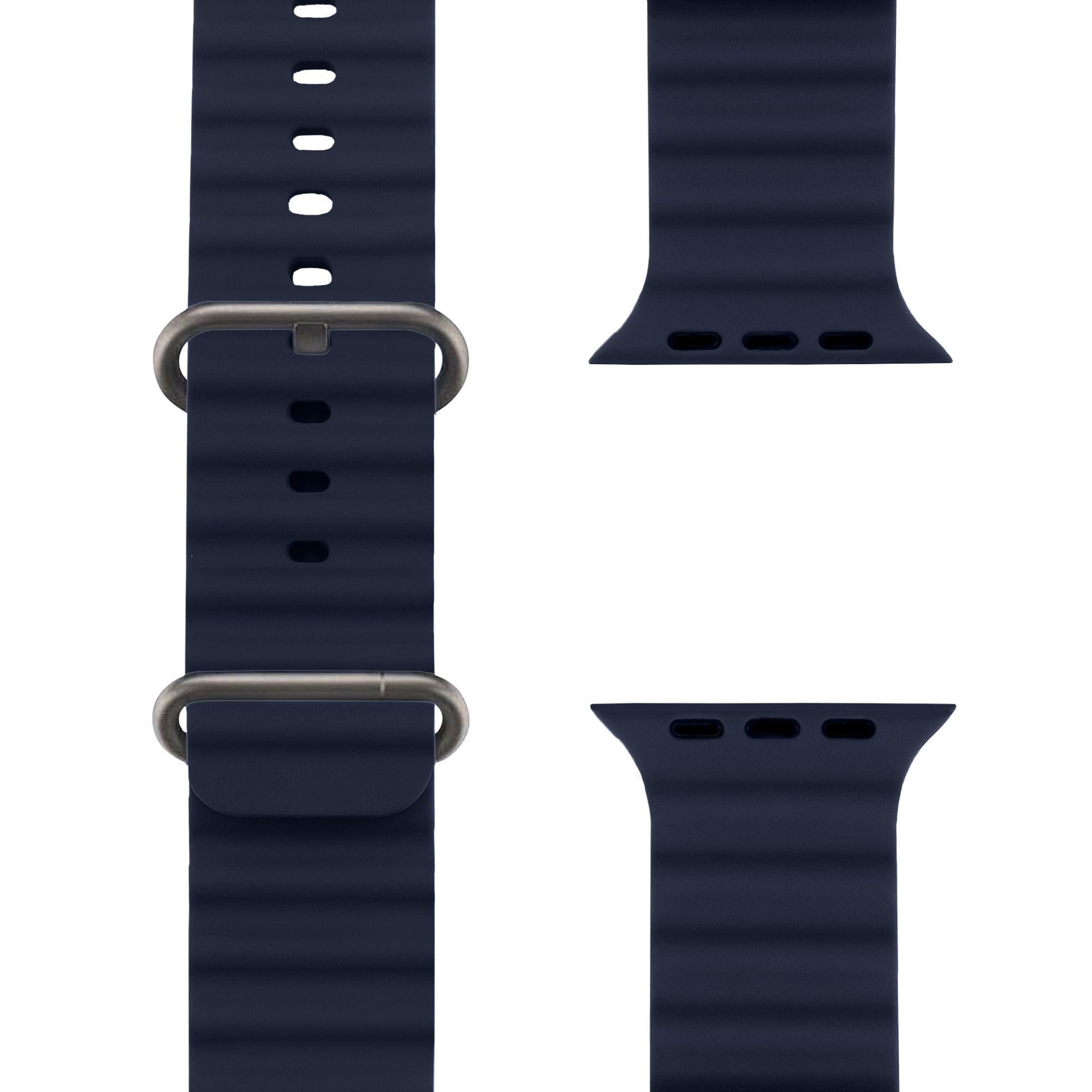 Wave Silikon, Mitternacht Ocean Silikon | Sportarmband für Apple Watch Ultra (Blau)-Apple Watch Armbänder kaufen #farbe_Mitternacht