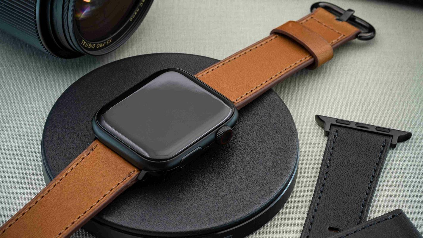 Whisky Brown Hermès Leather Classic | Lederarmband für Apple Watch (Braun)-Apple Watch Armbänder kaufen