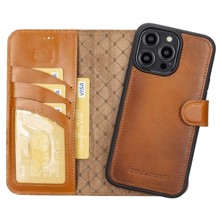 2 in 1 Brown Leather Flip Case | Handyhülle für iPhone (Braun)-Apple Watch Armbänder kaufen