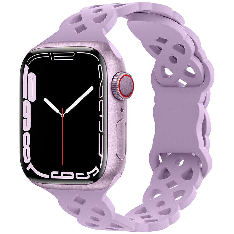 Lavender Silikon Hoola Loop | Armband für Apple Watch (Lila)