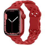 Red Silikon Hoola Loop | Armband für Apple Watch (Rot)