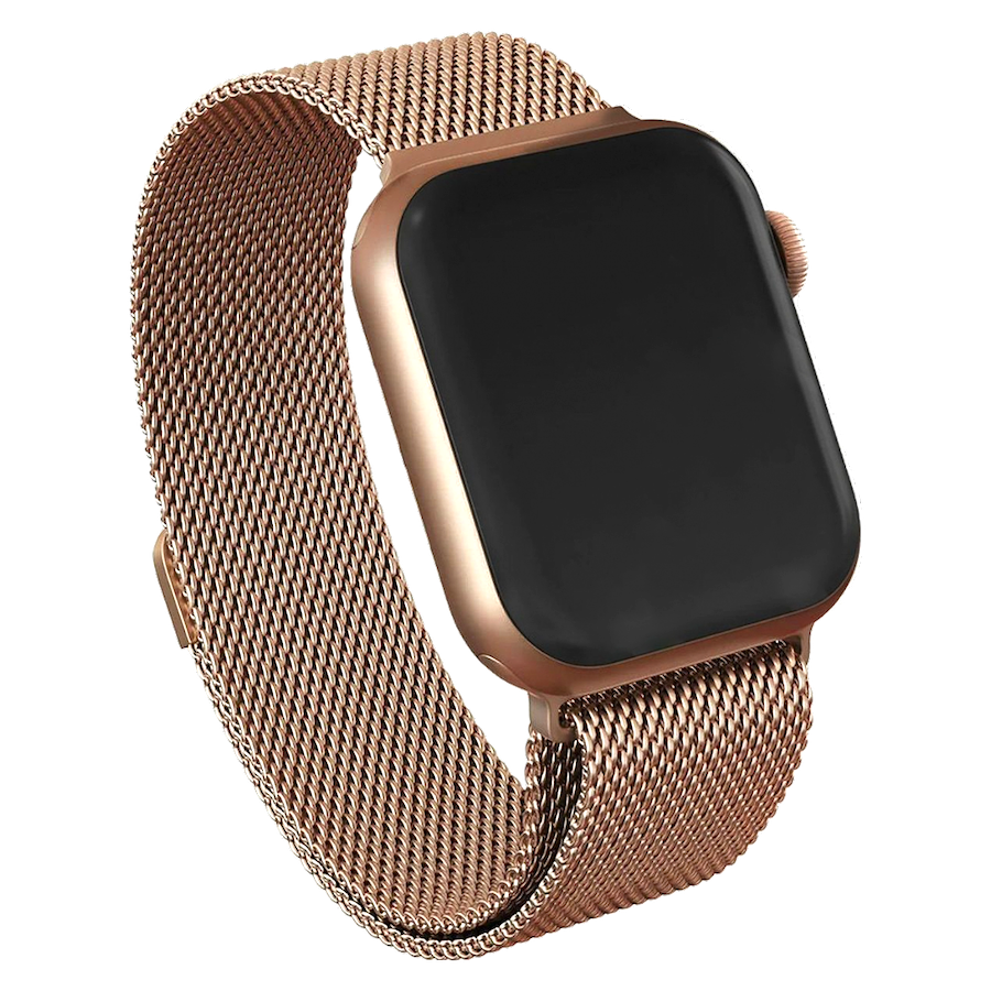 Milanaise Loop Roségold | Edelstahlarmband für Apple Watch (Gold)-Apple Watch Armbänder kaufen