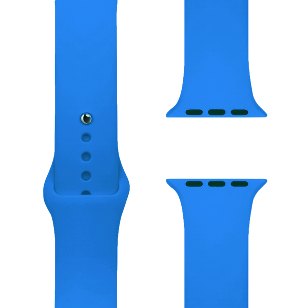 Capri Blue Silikon Loop | Sportarmband für Apple Watch (Blau)